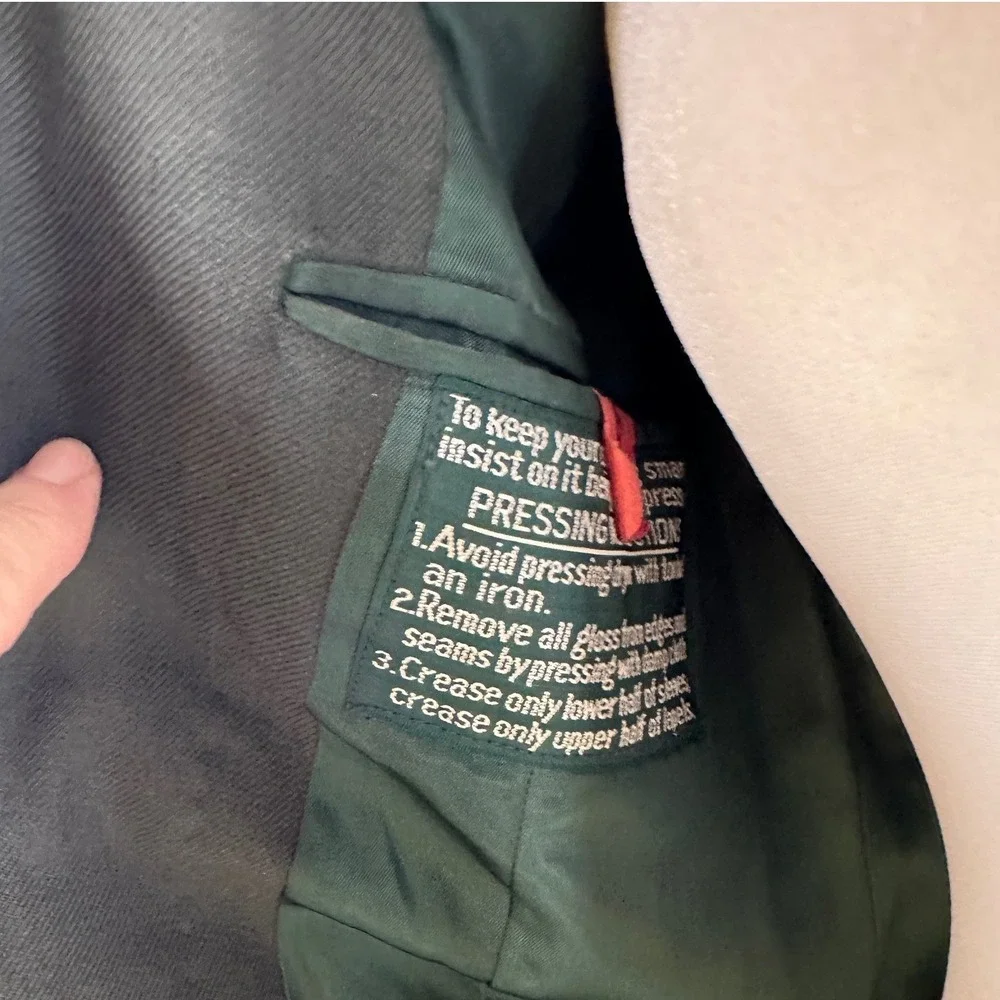 1962 US Army Green Wool Serge Dress Uniform Coat Trousers Insignia Set 36L 29x34